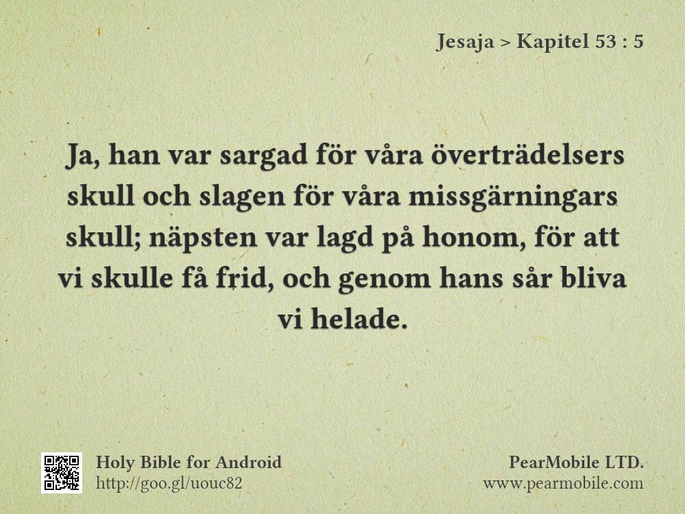 Jesaja, Kapitel 53:5